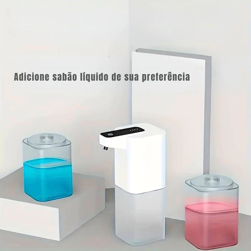 Dispenser Automático De Sabão Recarregável e Com Sensor