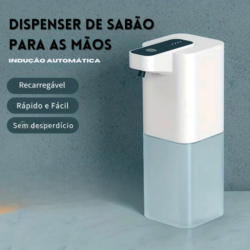 Dispenser Automático De Sabão Recarregável e Com Sensor