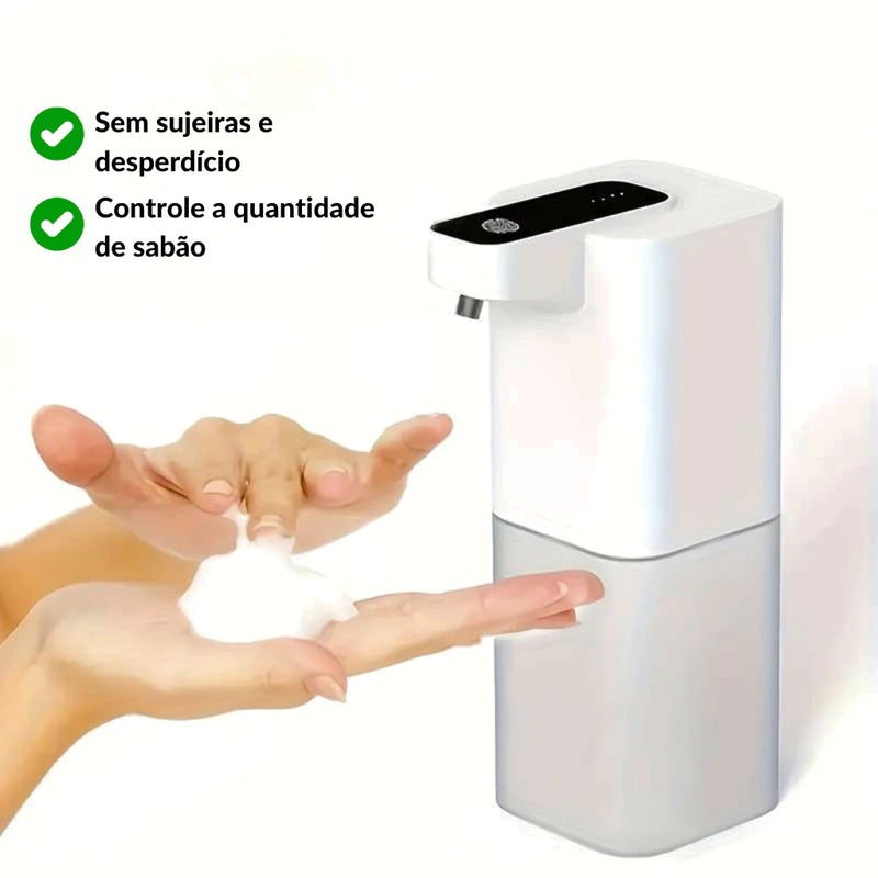 Dispenser Automático De Sabão Recarregável e Com Sensor