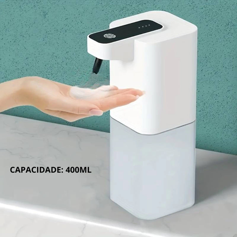 Dispenser Automático De Sabão Recarregável e Com Sensor